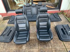 Innenausstattung Sitze Audi A4 B6 B7 Leder Schwarz S Line Memory