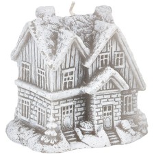 Weihnachtskerze als Haus