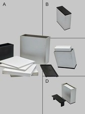 Rarität LUXUS  ZETTELBOX - HELIT Designer FOSTER SERIE  hochwertiges Aluminium