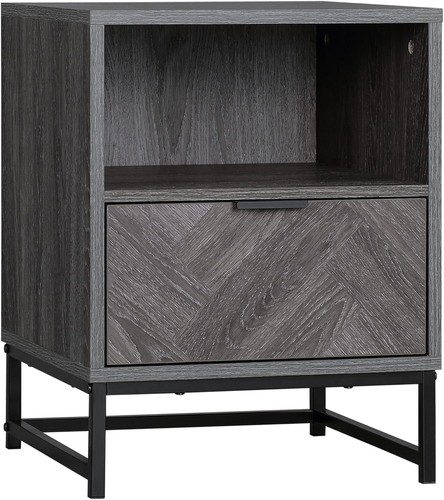 Grau nachtschrank schlafzimmer - grau,