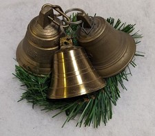 3 alte Glocken Messing Bronze