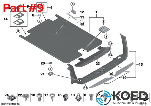 Original bmw blende top - original, tether