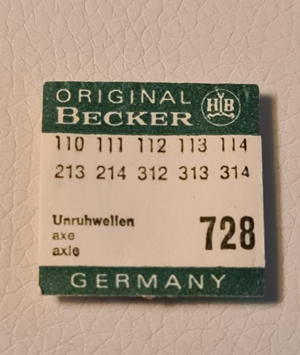Unruhwelle für becker - 3x,