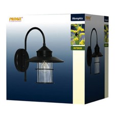 Bogenlampe SCHWARZ Laterne Wandlampe Hoflampe Gartenlampe Restaurant Biergarten