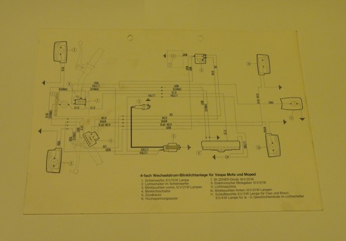 Schaltplan piaggio vespa - piaggio, 50