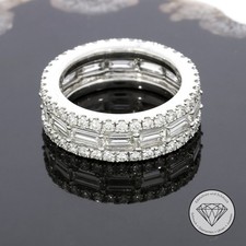 Wert 12950,- Exquisiter Memory Brillant Damen Ring 585 / 14 Karat Weiß Gold xxyy
