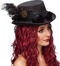 Zylinder Steampunk schwarz mit