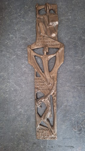 Bronzerelief jesus - bronzerelief,
