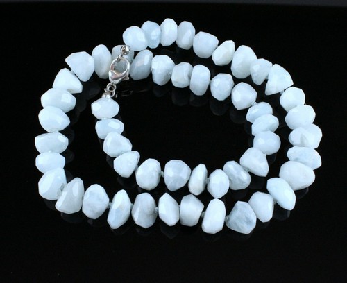 Aquamarin kette facettierte - kette,