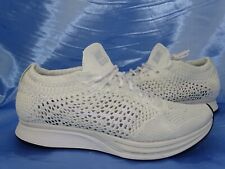 NIKE FLYKNIT RACER TRIPLE WHITE GR 37 38 SNEAKER SCHUHE FREE LAUFSCHUHE  D81