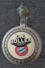 FC BAYERN MÜNCHEN Sammler KRUG 1981 "DIE BULLEN MAGIRUS DEUTZ" Glas 0,5 l, ZiDe