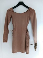 Hollister Kleid CUT OUTs MINIKLEID Gr. XS 34 braun