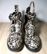 ❤️HOCHFRONT PUMPS IN LEO-OPTIK  GRÖßE 38 FESSELRIEMEN SELTEN GETRAGEN KLASSE