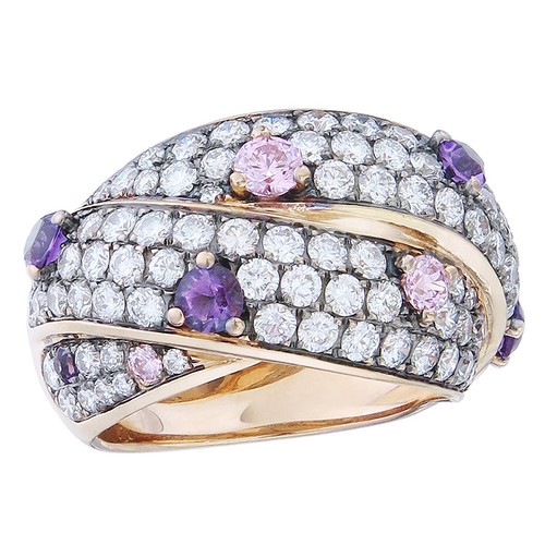überkreuz ring brillanten - Überkreuz,