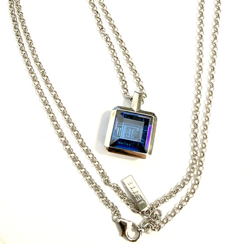 Anhänger quadrat kette - quadrat, +