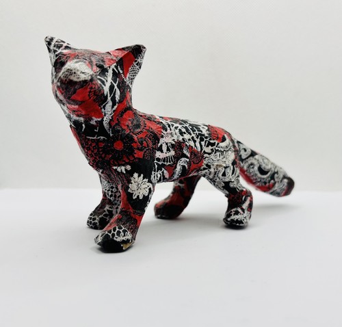 Vintage handbemalte fuchs - vintage,