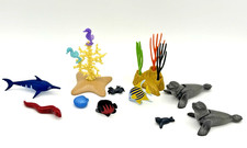 Playmobil Robben Schwertfisch Muräne Fische Seepferdchen Unterwasserwelt Set