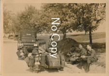 Foto Wehrmacht Soldaten Rast