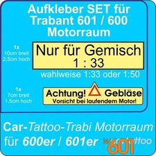 Aufkleber Set für Trabant 600
