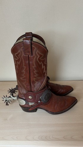 Justin style brown leather - brown,