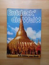 Shell 3-D Sammelmappe Entdeck die Welt zur Hälfte beklebt von 1971