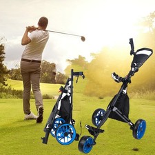 Neu 3-Rad Faltbar Golftrolley