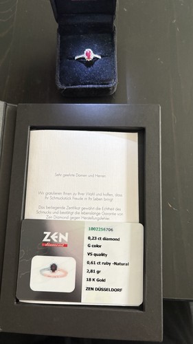 Zen diamond ring 18k - 18k, weißgold