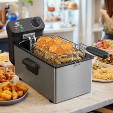 SUPERLEX Edelstahl Fritteuse