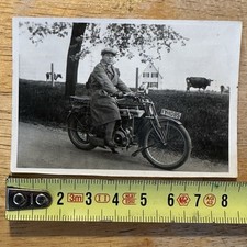 Altes Foto Von Einem Motorrad