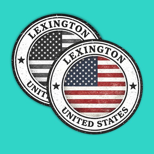 Lexington aufkleber usa - aufkleber,