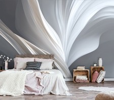 Fototapete Abstrakt Weiß Grau