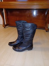 Ganter Damenstiefel Echtleder Schwarz Gr. 9 1/2 EU 42/43 Neuwertig Ungetragen