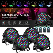 4X LED RGB Bühnenlicht DMX PAR Can Licht Club Disco Party DJ Show Fernbedienung