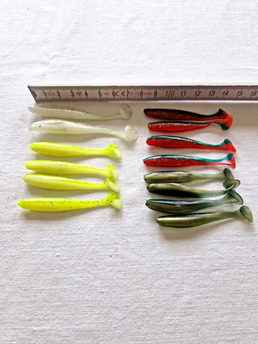 14x gummifisch cm shad - ca.,