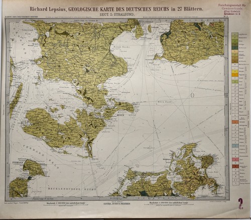 Lepsius geologische karte des - lepsius:,