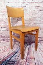 RETRO! 60er Jahre Bauhaus Stuhl Holzstuhl Küchenstuhl AMA 300 Gemarkung / 60s Ge