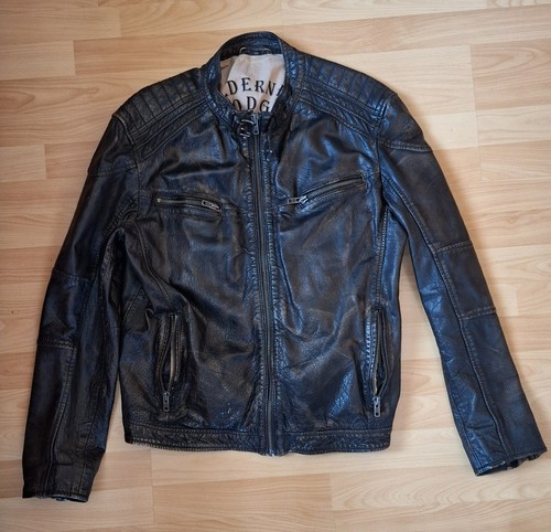 Motorradjacke schwarz leder - motorradjacke,