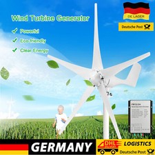 500W 12V 24V Windgenerator 5Blätt Windkraftanlage Komplettanlage mit Laderegler