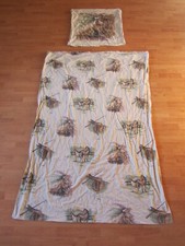 *195* KINDER BETTWÄSCHE BEIGE PFERDE 185X125 CM KISSENBEZUG 70x70 CM BAUMWOLLE