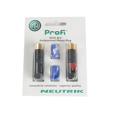 Neutrik NF2C-B-2 Cinchstecker