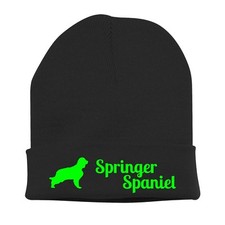 Beanie Strickmütze Mütze Stickmotiv SPRINGER SPANIEL Hunde Siviwonder