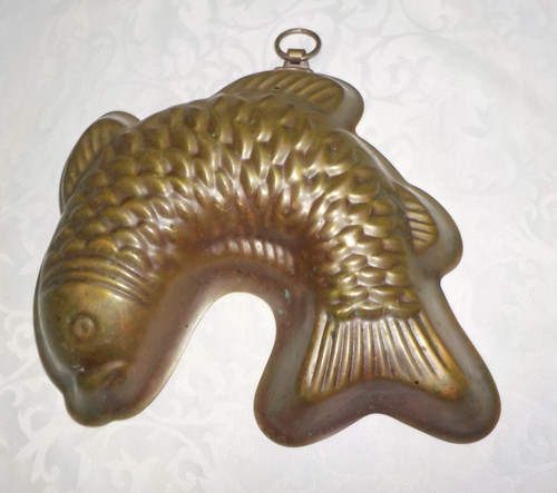 Backform aus kupfer fisch - -,