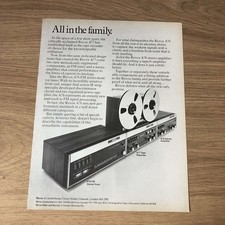 GRAM169 MAGAZINWERBUNG 11X8 REVOX A76 FM STEREO TUNER