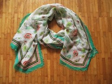 MARC CAIN hochwertiger leichter Schal m. Leinen und Seide*200 x 65 cm*1 x getr.