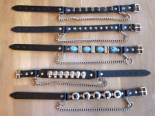 Paar Biker Western Stiefelbänder Bootstraps Leder Nieten Stiefelschmuck