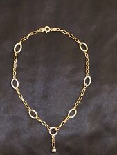 Gold Kette 585, Weiß und Gelbgold. 