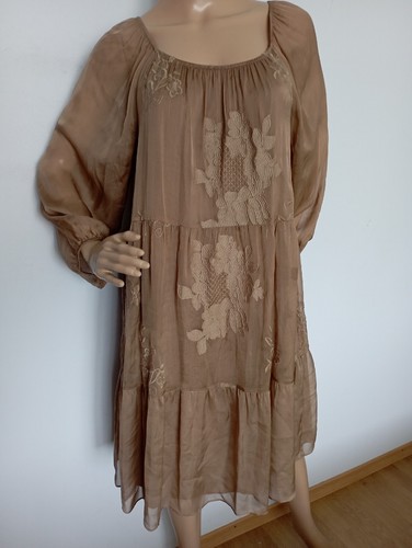 Hallhuber seidenkleid l - hallhuber, m/l