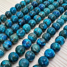 Echte AA Qualität Chrysokoll 6 8 10mm Perlen für Schmuckherstellung