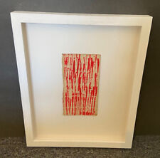 Herbert Zangs Ölfarbe auf Pappe aus der Werkgruppe "Reihung"