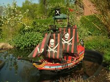 umgebautes Playmobil-Piratenschiff mit Beleuchtung und Fernsteuerung (defekt)